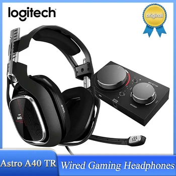 100% НОВ Logitech Astro A40 TR геймърски слушалки с микрофон Professional Noice Cancelling Gaming слушалки за Xbox / PS лаптоп headse