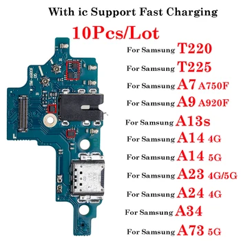 10Pcs порт за зареждане за Samsung Tab A7 lite A9 A13s A14 A23 A24 A34 A73 T220 T225 A750F A920F USB Doct конектор зарядно кабел