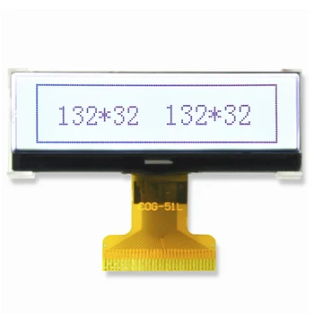 2.3 Inch132x32 Dot матричен LCD дисплей Ултра тънък STN COG сив цвят 32P ST7565R ST7565 паралелен SPI сериен порт FPC ETC екран