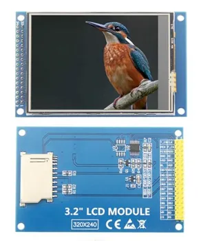  3.2 инча 34PIN / 40PIN 65K TFT LCD цветен сензорен екран с платка ILI9341 IC 240 (RGB) * 320 XPT2046 8/16bit паралелен интерфейс