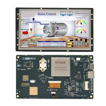 3.5 до 10.4 инчов интелигентен HMI програмируем TFT LCD модул Интелигентен сензорен дисплей с UART интерфейс за промишлена употреба