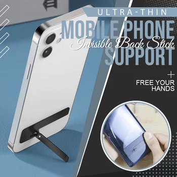 3PCS ултра-тънък невидим обратно стик мобилен телефон подкрепа метален траен бърз монтаж телефон титуляр багажник за Apple Android