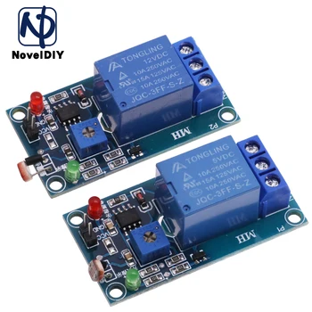 5V 12V светлинен фотопревключвател сензорен превключвател LDR фоторезистор релеен модул светлинно откриване фоточувствителна сензорна платка за Arduino