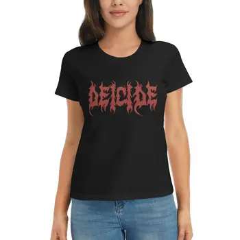 Deicide Classic T-Shirt Дамски блузи тениски за жени графични тениски