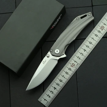 Enlan EW102 сгъваем нож AUS-8 острие титанова дръжка на открито къмпинг лов оцелее тактически събиране джобни ножове EDC инструменти