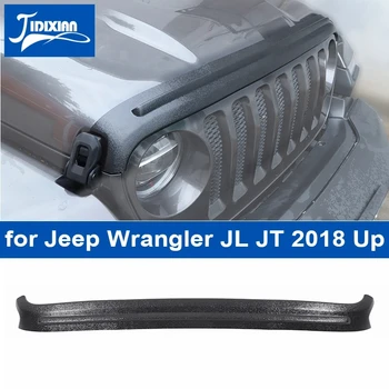 JIDIXIAN кола отпред камък бъг дефлектор капак вятър въздух дефлектор щит пясък блок за Jeep Wrangler JL гладиатор JT 2018 нагоре