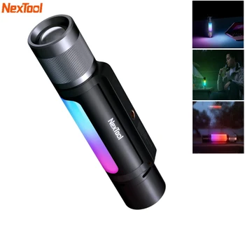 Nextool 12 в 1 900lm 245M музикална импулсна лампа телескопичен фокус на дълги разстояния LED фенерче с 18650 Power Bank система & Mini