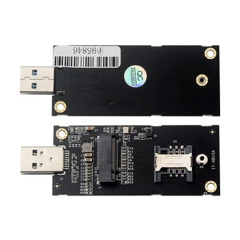 NGFF към USB адаптер със слот за SIM карта USB 3.0 бърза скорост Ключ B Трансферна карта за NGFF SIM7906E-M2 EM20-G EM12-G EM05-E EM06-A