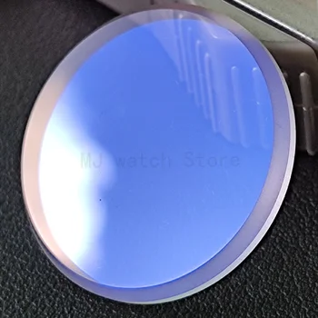 [NO.58] Плосък 28 * 2.5mm MOD минерално стъкло часовник кристал за SEIKO с мода синьо / червено / ясно AR покритие резервни части