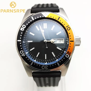 PARSRPE - мъжки часовник, механичен часовник, светещ японски NH36a водоустойчив винт корона случай, сапфир кристал двоен календар w