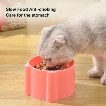Pet Bowl Durable Anti-overturning Cat Bowl Anti-dumping Dog Cat Food Feeding Bowl Daily Supply