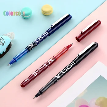 PILOT VBall Liquid Ink Rolling Ball Stick Pens, Fine Point 0.5mm, Advanced Ink Feed System осигурява гладко, без пропускане писане.