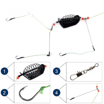 Portable експлозивна кука лесен за използване риба кука тенденция многофункционален риболов инструмент светлина стръв клетка муха риболов ефективно анти-ръжда