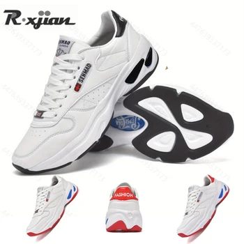 R.XJIAN 2023 Мъжки маратонки Удобни модни спортни спортни еластични неплъзгащи се тенис обувки Нови мрежести дишащи мъжки обувки