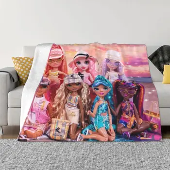 Rainbow High Pacific Coast група произведения на изкуството Хвърли одеяло Спално бельо Одеяло за декоративен диван Полярно одеяло Дивани