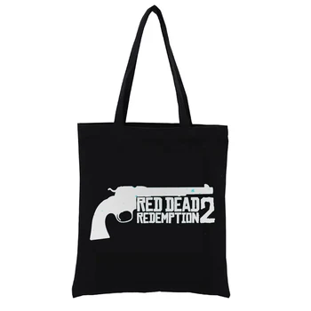 Red Dead Redemption Canvas Bag Дамски чанти Тъкани пазарски чанти Естетически Смешни Totebag Случайни Totes Купувач Мода Пазаруване