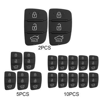 Remote Car Key Shell Силиконов дистанционен калъф за ключ за кола 3 бутона Калъф за дистанционен ключ за кола за Hyundai Kia RIO K2 K5 Sportage