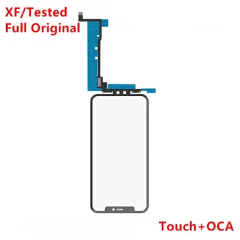 XF Марка Пълно оригинално тествано сензорно стъкло + OCA за iPhone x xs max xr 11 12 13 pro max / mini Digitizer сензорен екран с OCA