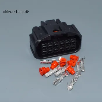 Yierxjwshx 12 пина автомобилни водоустойчиви автоматични конектори 1.5 женски HX серия 6189-7410 кабелни адаптерни конектори щепсел