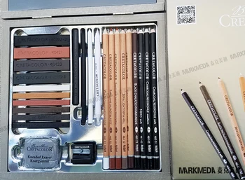 Австрия Оригинален комплект за рисуване с графитен молив Cretacolor, Carbon Lead Artist Sketch Pastel Drawing Pencil 2B B 5B 3B H 4B HB