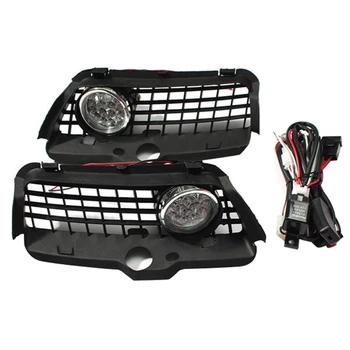 Автомобилна броня LED мъгла светлина лампа решетка капак защита части компонент или VW MK3 Golf Jetta 1992 1993 1994 1995 1996 1997 1998