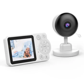 бебе монитор 2.8in LCD дисплей камера за наблюдение видео домофонни приспивни песни нощно виждане температура монитор за новородено бебе
