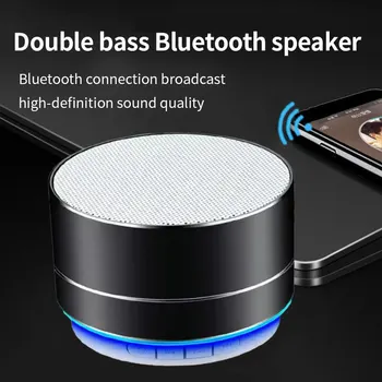Безжичен Bluetooth аудио мобилен телефон субуфер мини карта компютър открит преносим звук кутия заключване и натоварване спрей високо