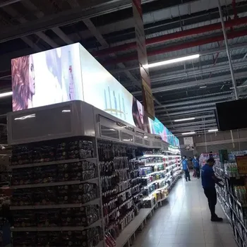  безшевни L форма вътрешен P3 LED дисплей екран 90 градуса ъглова колона стълб рекламна видео стена за изложбено летище