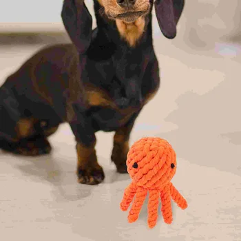 Домакински домашен любимец ухапване играчка износоустойчиви куче дъвчене играчка октопод форма моларна играчка за кученце