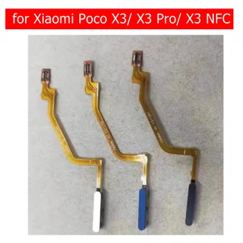 за Xiaomi Poco X3 / X3 Pro / X3 NFC скенер за пръстови отпечатъци Съединител Flex кабел Touch ID сензор Flex кабел ремонт резервни части