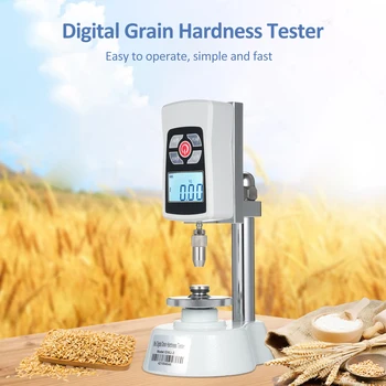 Зърно твърдост тестер метър мини зърно Durometer за семена фураж неолющен ориз зърнени култури натоварване стойност 20KG 196N натоварване стойност 0.01kg 0.1N