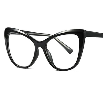 Извънгабаритни рамки за очила Модни антирадиационни сини светлинни очила женски жени прозрачни компютърни очила розови