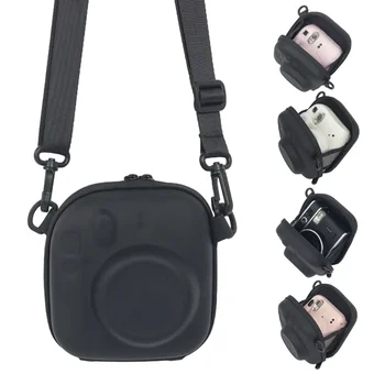 Компактна EVA чанта за фотоапарат за Mini7+/8/9/12/11/40 Калъф за камера с презрамка Crossbody чанти Качество EVA материал