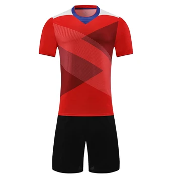 Мъже празен къс ръкав бели футболни фланелки комплект детски червен възрастен спортна риза футбол футбол униформа персонализирано име DIY номер