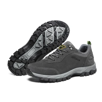 Мъжки туристически обувки 2023 Велур кожа Мъжки спортни обувки Катерене на открито Ловни маратонки Обувки Мъжки обувки за ходене Zapatillas