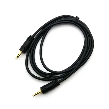  нов Aux кабел 3.5mm до 3.5 mm жак аудио кабел нишка Bradied мъжки към мъжки стерео спомагателен кабел за телефон кола високоговорител