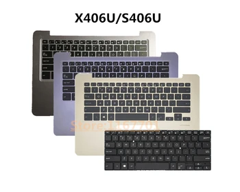 Нов оригинален лаптоп US / RU / UA подсветка клавиатура черупка / капак / случай за Asus Vivobook S14 S406 S406U V406U X406 X406U X406UA