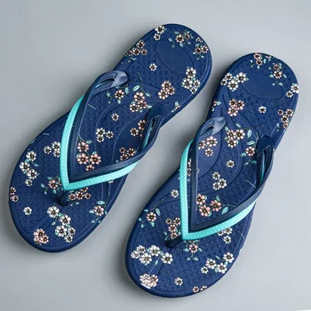 Нова мода жени пясък плаж джапанки извън морето плаж сандали джапанки на открито пързалки летни обувки