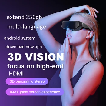 нова мода играят игри гледате moives умни 3d видео очила андроид система wifi свързани очила Множество устройства интелигентни очила