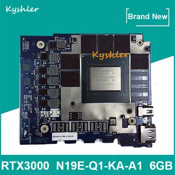 Оригинален RTX3000 RTX 3000 6GB GDDR6 видео графика VGA карта N19E-Q1-KA-A1 за Dell Precision M7750 M7550 100% тест