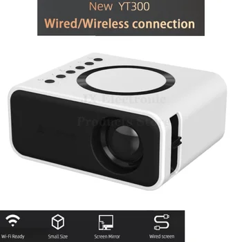 Проектор Smart TV WIFI Портативно домашно кино Cinema Sync Android телефон LED видео проектори 1080P филмов проектор 3000Lm