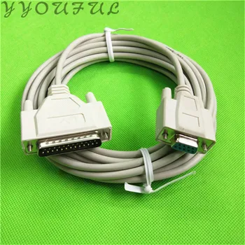 Режещ плотер 25pins кабел за данни Graphtec за Mimaki Roland Graphtec P-cut кабел за печат 25 пина до 9 отвора 3M 5M дълъг 1pc