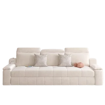 Релаксиращ луксозен модерен диван легла участък Kawaii сладък модулен етаж хол дивани сгъваеми бели канапе конвертируеми мебели