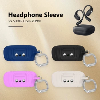 силиконов калъф за слушалки за SHOKZ Open Fit T910 безжичен калъф за слушалки с ремък кука слушалки защитен капак