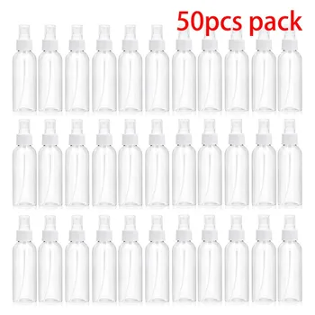 Търговия на едро 50pcs 100ml фина мъгла спрей бутилка ясно пътуване бутилки течове доказателство за грим козметични контейнери