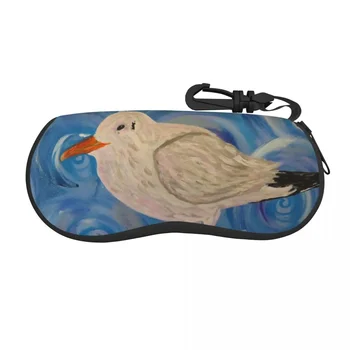 Унисекс очила чанта защитен калъф птица живопис преносими слънчеви очила кутия четене очила кутия